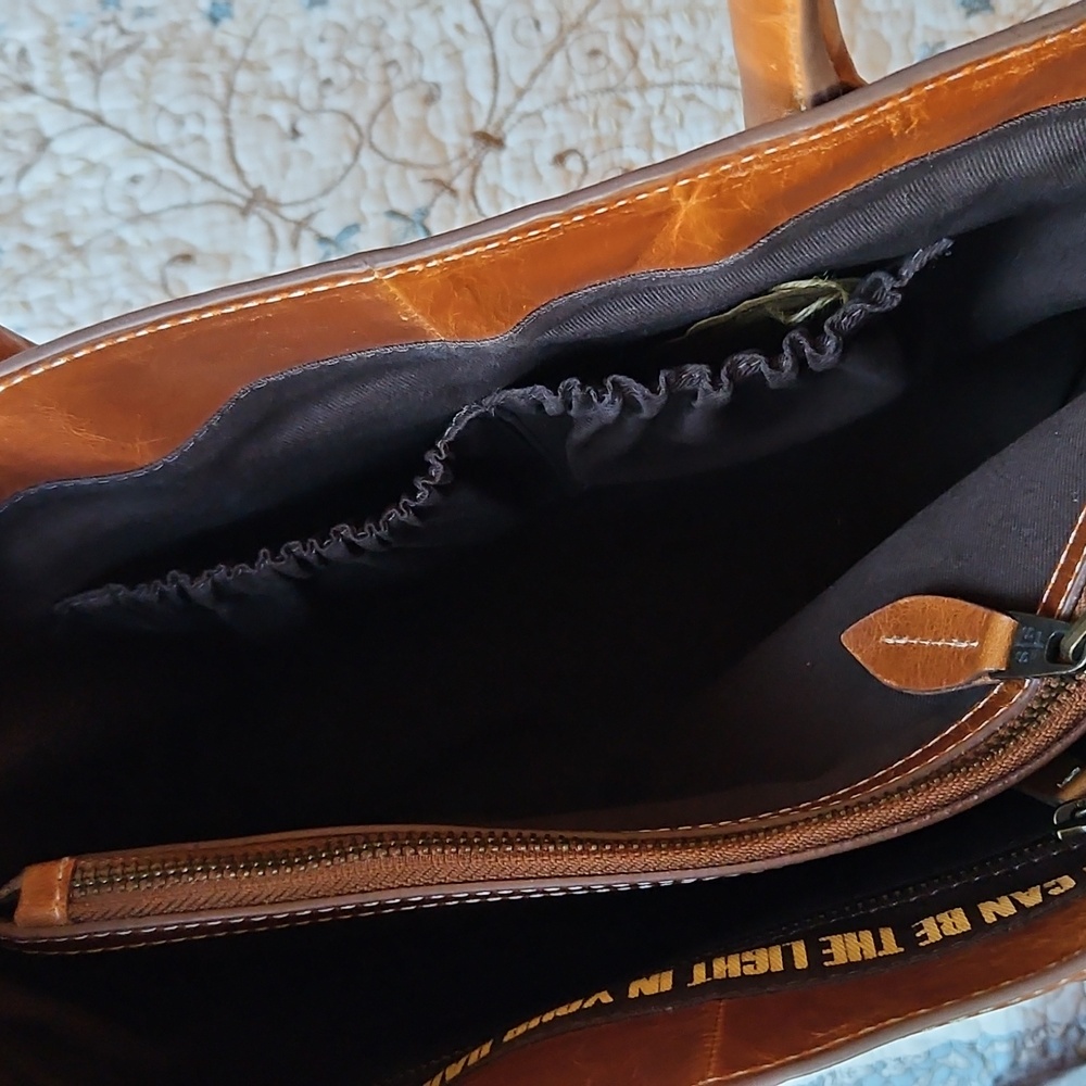 STS Ranchwear Women's Brown Leather Tote - Picture 8 of 8
